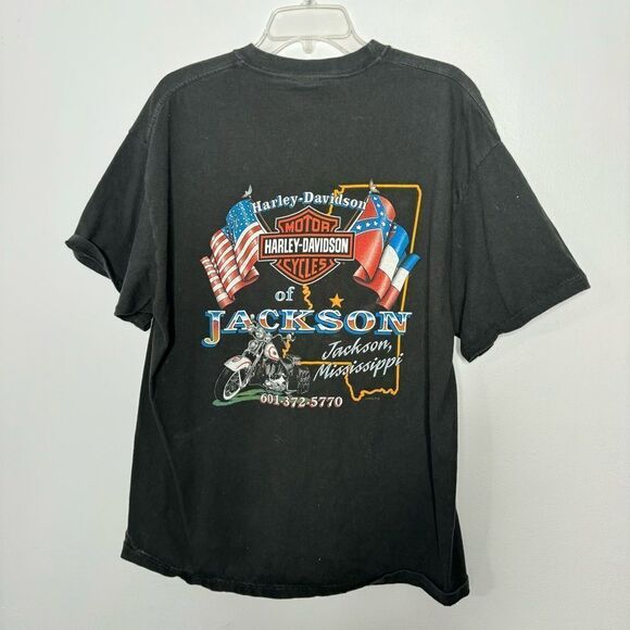 Harley Davidson black graphic tee size XL - Picture 5 of 5